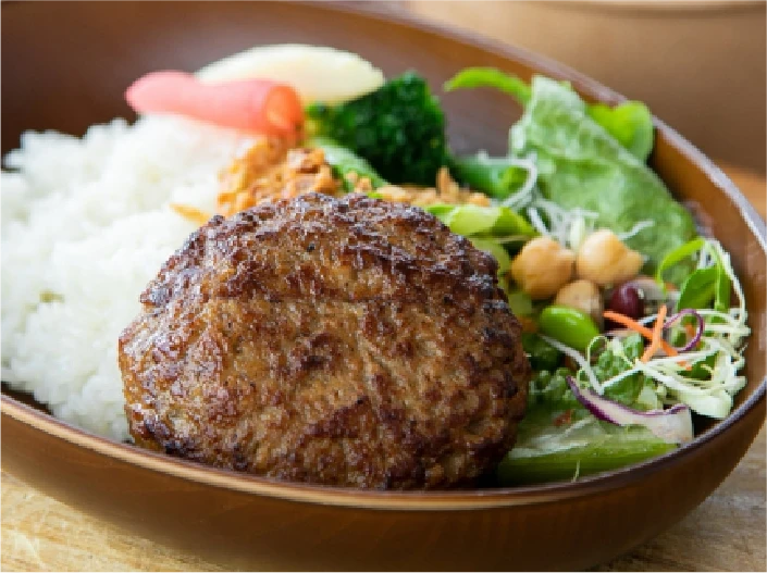 二層仕立てハンバーグ弁当