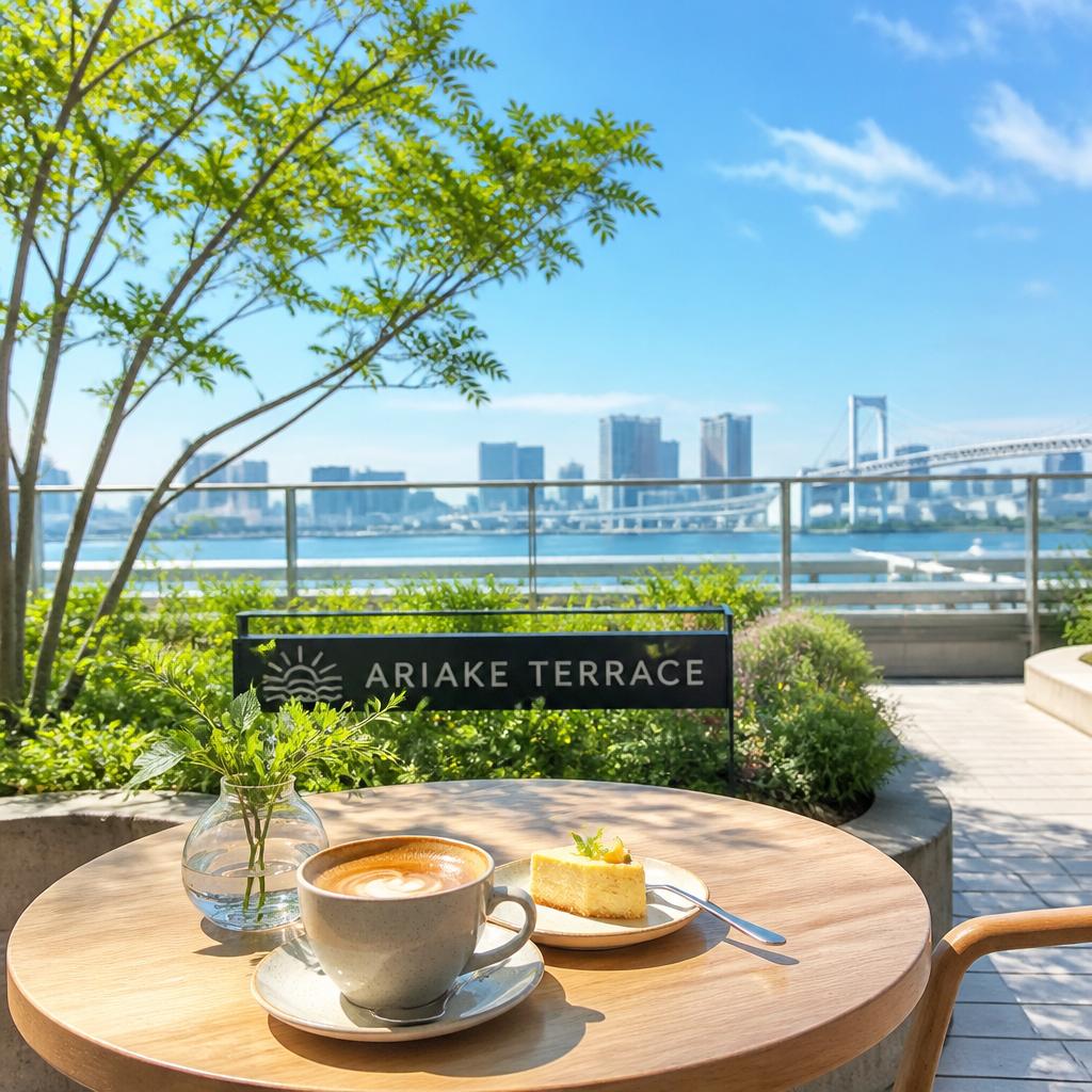 爽やかな有明テラスで過ごす、癒しのカフェタイム