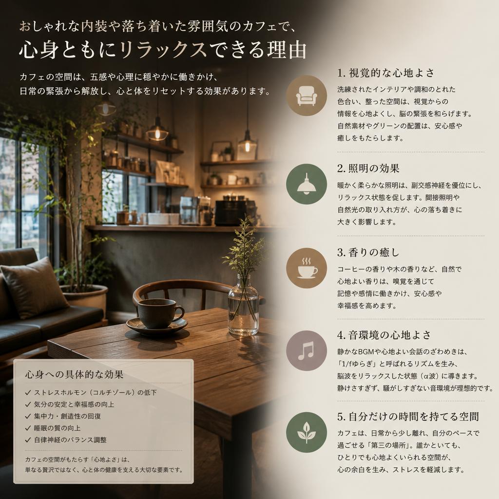リラックスできるおしゃれカフェの魅力