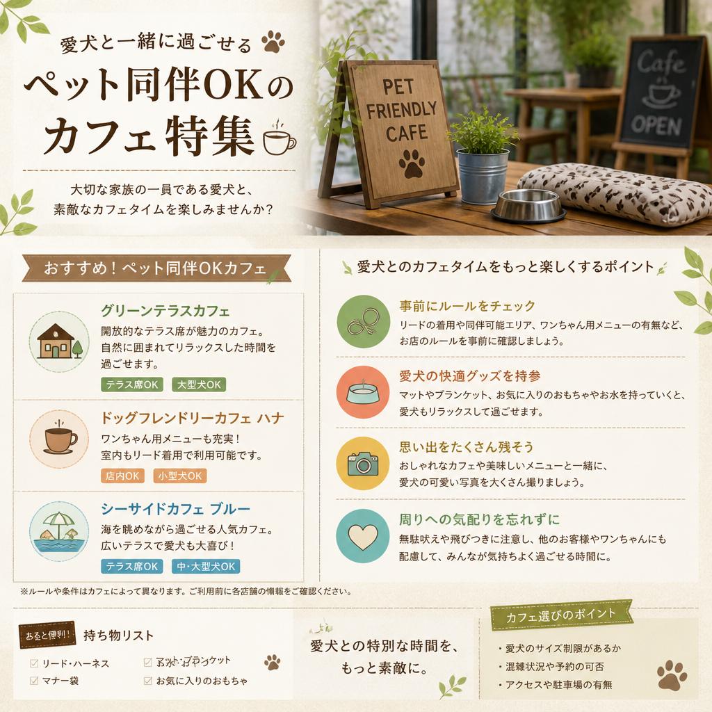 愛犬と一緒に楽しむカフェ